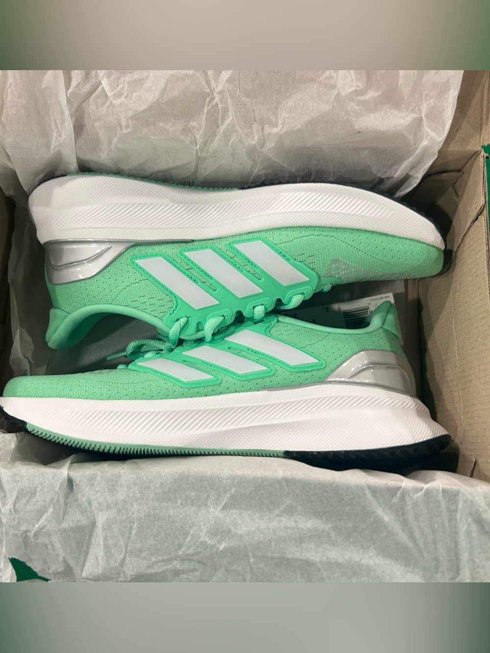 adidas Women's Mint Teal Running Shoes with White Stripes